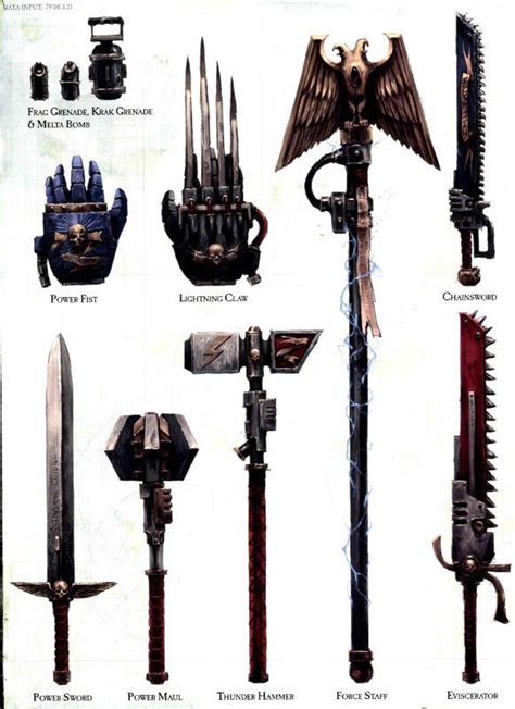 force weapons 40k|Weapons of the Imperium